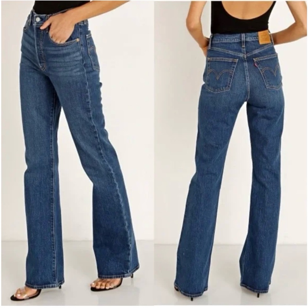LEVI'S High Rise Ribcage Bootcut Jean Women's Size 30 - Picture 2 of 9